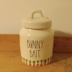 Rae Dunn BUNNY BAIT canister NWOTS 🥕🥕🥕🥕🥕
